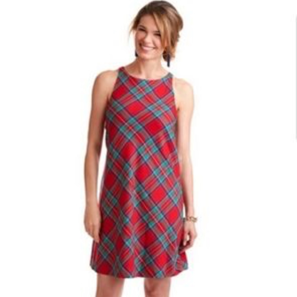 Vineyard Vines Plaid Christmas Dress Size 00